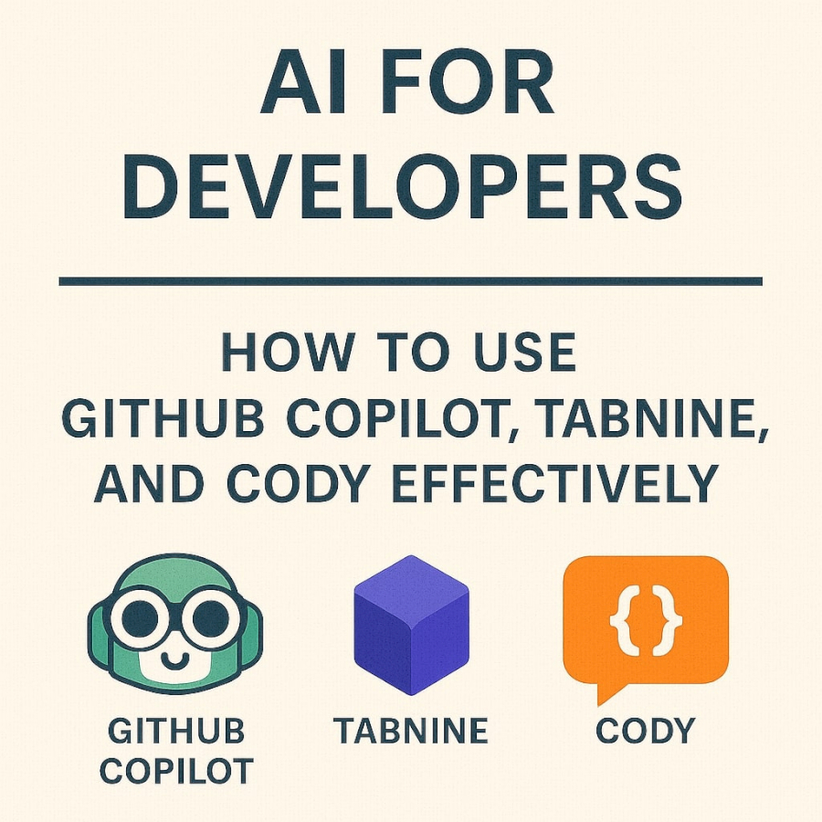 AI for Developers: How to Use GitHub Copilot, Tabnine, and Cody Effectively